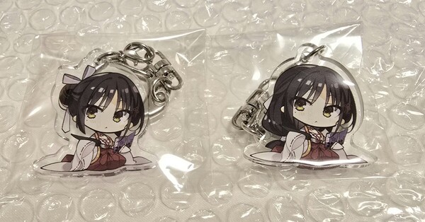 C105 ゆずソフト アクキー みんなの憧れ巫女!ver. 四季 ナツメ セット 喫茶ステラと死神の蝶