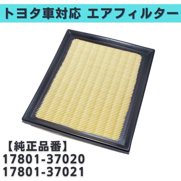 プリウス ZVW30/35 プリウスα ZVW40W/41W 対応 エアフィルター エアエレメント 互換品 参考純正品番 17801-37020 17801-37021 【EF06】