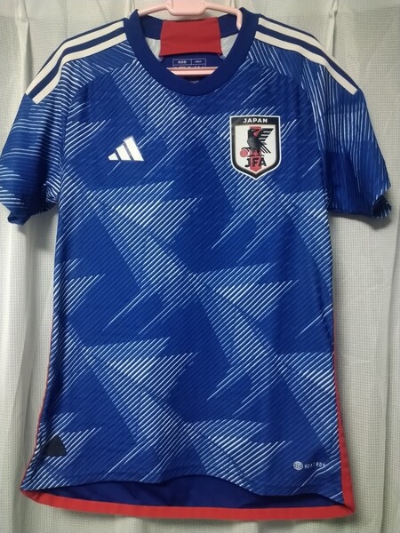 正規品 良品 サッカー日本代表オーセンティックユニフォーム L カタールワールドカップ adidas サムライブルー アディダス