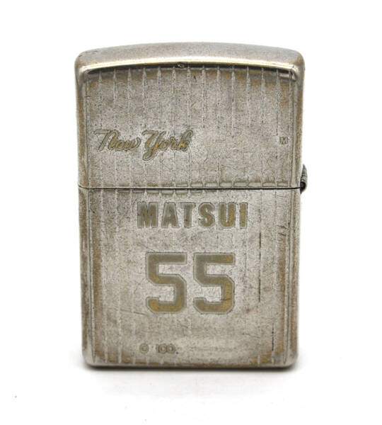 シリアルナンバー入り ZIPPO ジッポ NEW YORK YANKEES ニューヨークヤンキース 松井秀喜 オイルライター 2002年製