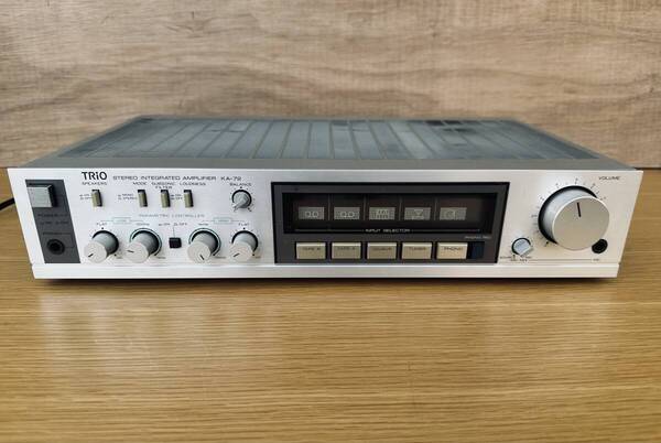 通電確認 TRIO トリオ KA-72 プリメインアンプ