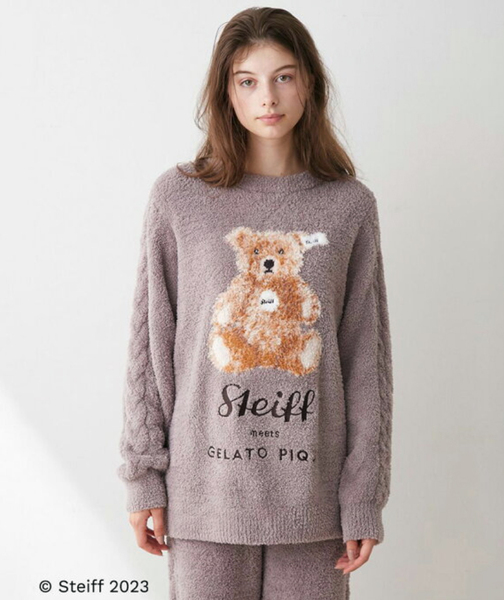 gelato pique ジェラートピケ 23AW Steiff シュタイフ パウダージャガードプルオーバー PWNT235001 レディース