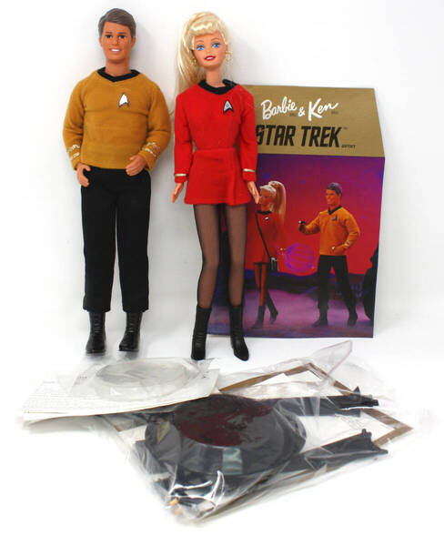 新品 MATTEL マテル Barbie バービー STAR TREK スタートレック バービー&ケン 人形 ドール