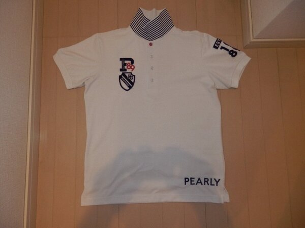 認識タグ有★PEARLY GATES パーリーゲイツ★人気 半袖シャツ 白 2020年モデル★サイズ 4 M 2020年モデル