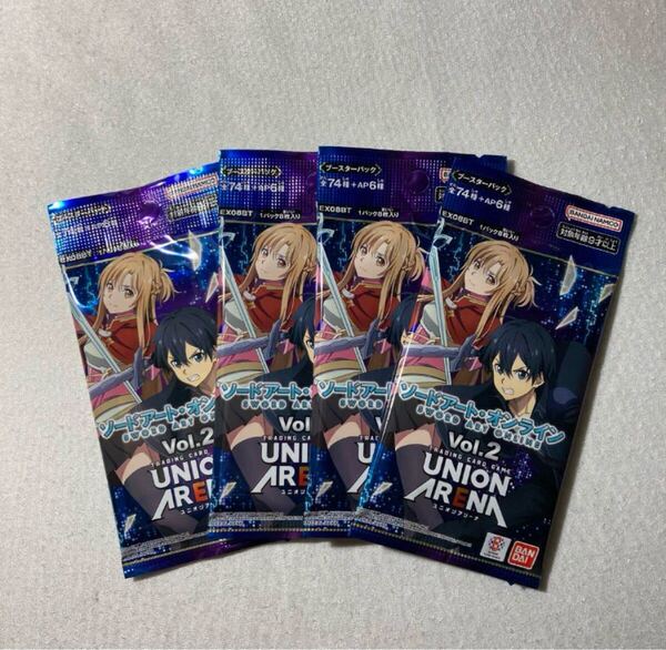 【新品】ユニオンアリーナ ソードアートオンライン vol.2 4パック