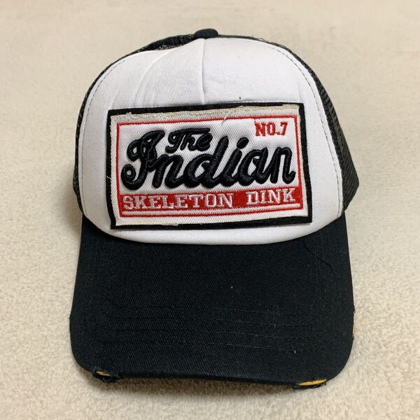 ダメージ加工 キャップ ブラック 古着 アメカジ メッシュ 黒 メンズキャップ 帽子 夏 アウトドア スポーツ 通気性 英語ロゴ
