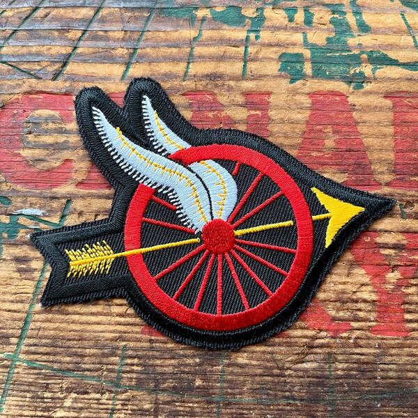 【USA vintage】ワッペン Wheel & Wing ホイール&ウィング 交通 警察 アメリカ ビンテージ