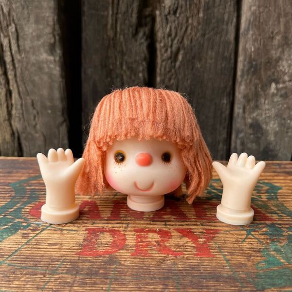 【USA vintage】Doll head Girl(S)ドールヘッド 女の子 レトロ ソフビ アメリカ ビンテージ