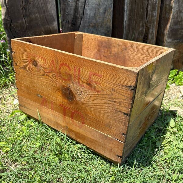 【USA vintage】wood box ウッドボックス 木箱 ワイン ビンテージ