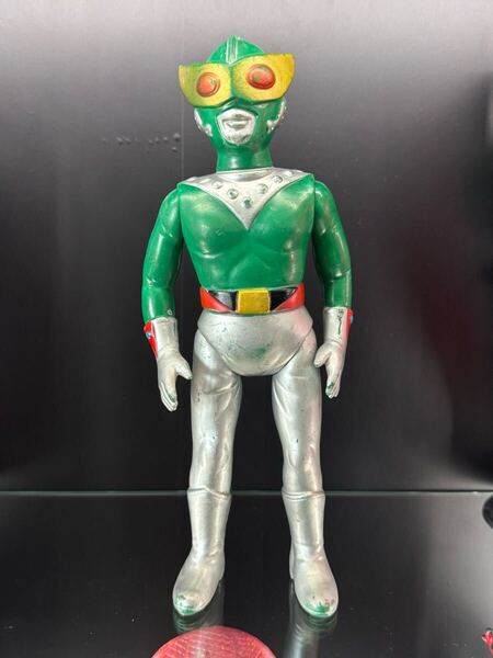 【当時物】サンダーマスク 無版権 パチソフビ 旧バンダイ
