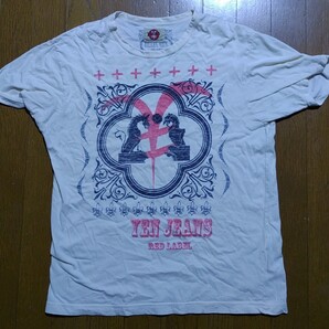 レア YEN JEANS エンジーンズ ¥ジーンズ Tシャツ ミチココシノ 日本製 Мサイズ