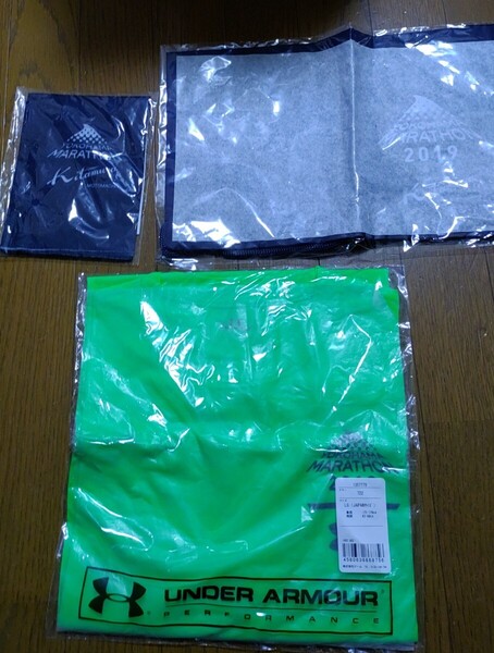 横浜マラソン Tシャツ ポーチ アンダーアーマー