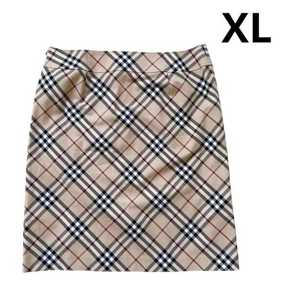 BURBERRY BLUE LABEL バーバリーブルーレーベル スカート XL 大きいサイズ 希少サイズ ノバチェック