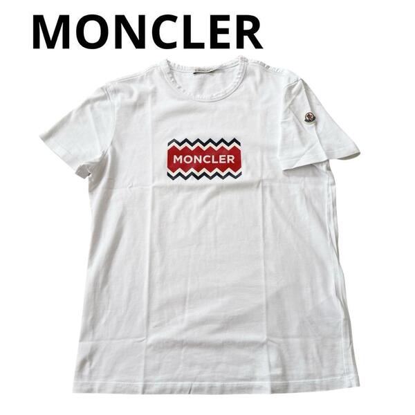 モンクレール MONCLER Tシャツ ワッペン ロゴ S〜M相当 メンズ レディース