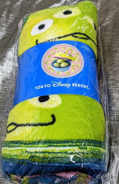 【即決価格】◇サークルタオル リトルグリーンまん 約120×120cm TDR・ディズニーリゾート 未使用(未開封) 宅急便