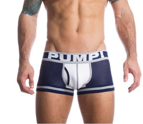 超COOL★【PUMP!】Lサイズ スカイブルー 399/2 ナイロンメッシュ ローライズボクサー メンズ 男性下着 Paypay ラスト
