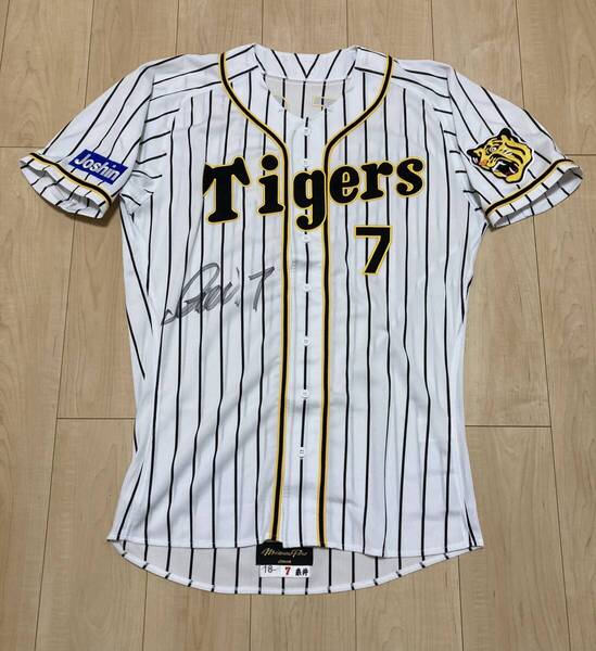 阪神 タイガース 糸井 嘉男 選手 2018年 直筆サイン入り 実使用ユニフォーム