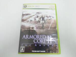 ga22) Xbox360 アーマード・コア フォーアンサー エックスボックス AC 中古品