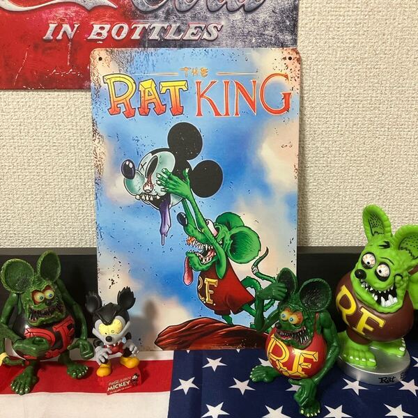 RAT FINK ラットフィンク ラットキング ブリキ看板 アメリカン雑貨
