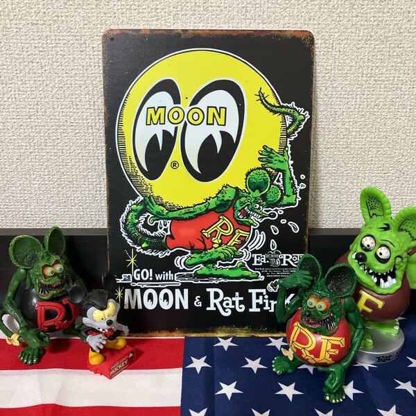 ラットフィンク ムーンアイズ ブリキ看板 アメリカン雑貨