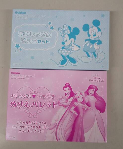 ★2誌セット ディズニープリンセス4月 おしろがたときめきぬりえパレット・ディズニーといっしょブック6月 おいしゃさんごっこセット