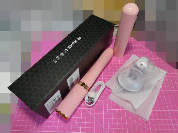 Hisecret ハンディマッサージ バイブピストン ローター 力吸盤付き 完全防水 USB充電式 匿名 送料無料 250515802