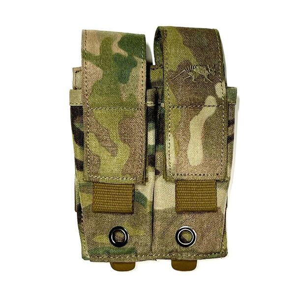 TASMANIAN TIGER 7116 DBL PISTOL MAG MK2 MC (検 米軍実物 陸上自衛隊 タスマニアンタイガー ピストルマガジンポーチ マルチカム 拳銃