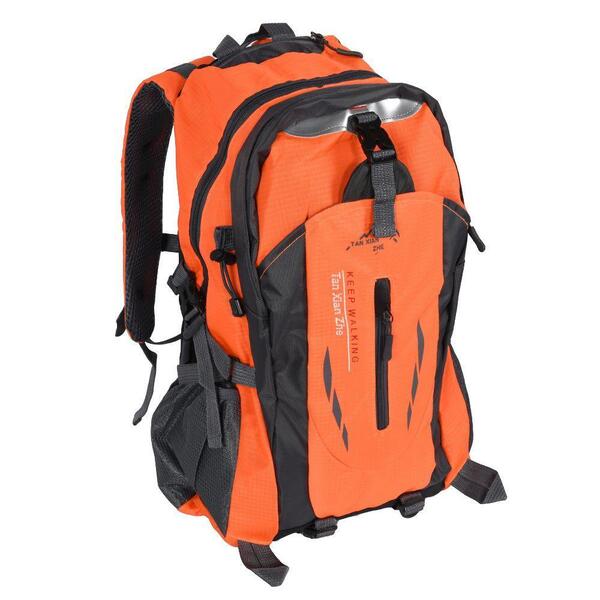 大容量 登山用 アウトドア バックパック オレンジ リュック スポーツ キャンプ