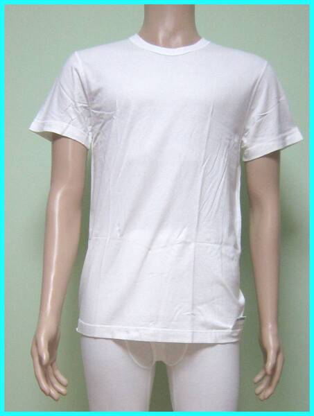 天然素材綿100% 紳士用Mサイズ 半袖Tシャツ アト敏感肌
