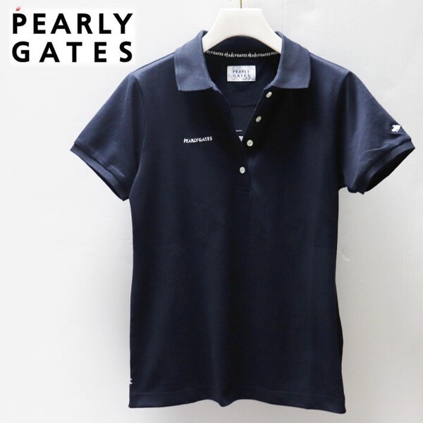 《PEARLY GATES パーリーゲイツ》新品 定価16,500円 吸水性◎ ロゴ刺繍 ドライマスターポロシャツ ゴルフウェア デイリーユース 0(S) S1857