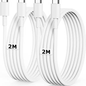 USB C ケーブル 2M 2本 PD対応 60W急速充電 type-c to type-c ケーブル