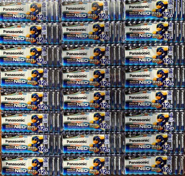 ◎送料無料◎パナソニック 乾電池エボルタネオ EVOLTA NEO LR03NJ/12SW 単4形12本×24パックセット 計288本