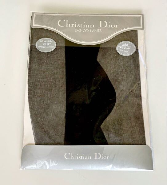 新品未使用 クリスチャンディオール パンティストッキング M ノアール 黒 ブラック BAS-COLLANTS パンスト Christian Dior panty stocking