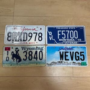州違い4枚セットアメリカナンバープレート ライセンスプレート検)アメリカ雑貨ガレージ雑貨アメ車シボレーダッジフォード店舗什器6