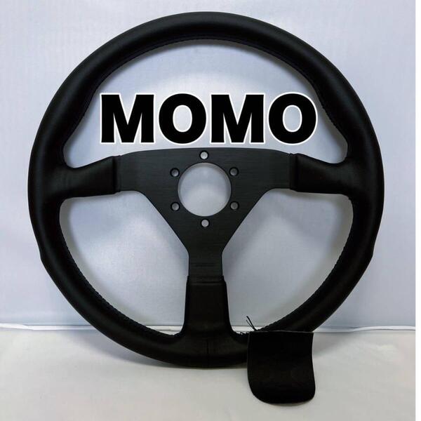 セール MOMO 社外 ステアリング ホーンボタン付き ハンドル 黒 ブラック