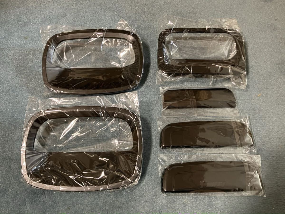 NEW Jimny Sierra JB64 74 ручка двери протектор 6 позиций комплект покрытие ручка матовый черный чёрный с логотипом 