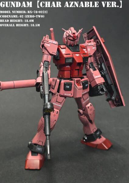 ★1/144 HG シャア専用ガンダム オリジン版 塗装改造完成品