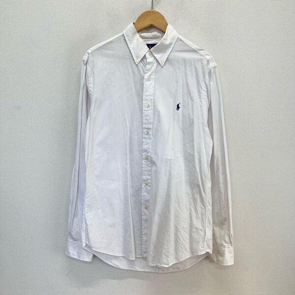 RALPH LAUREN ラルフローレン 長袖 ボタンダウンシャツ BD ワンポイント M 10126052