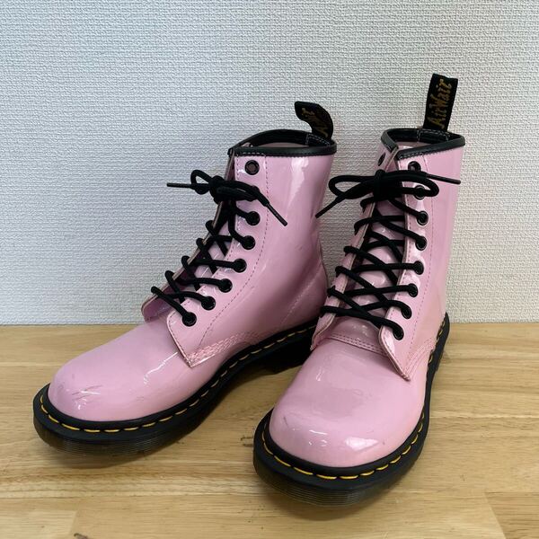 Dr. Martens ドクターマーチン 26425 Women's Patent Leather Lace Up Boots パテントレザー コンバットブーツ 8ホールブーツ UK4 10125907