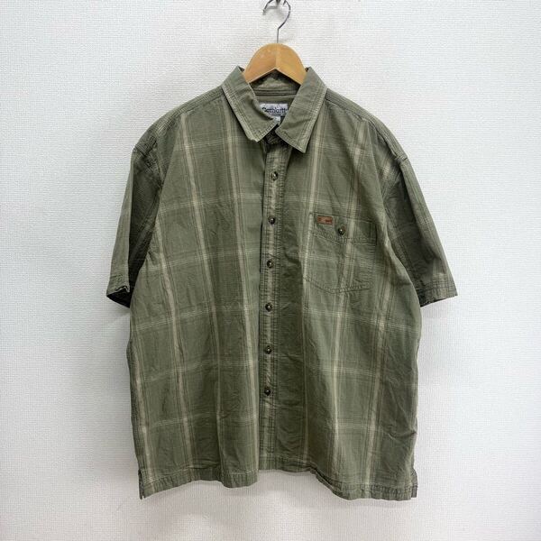 Carhartt カーハート S154LEA 半袖シャツ チェック 2XL 10125885
