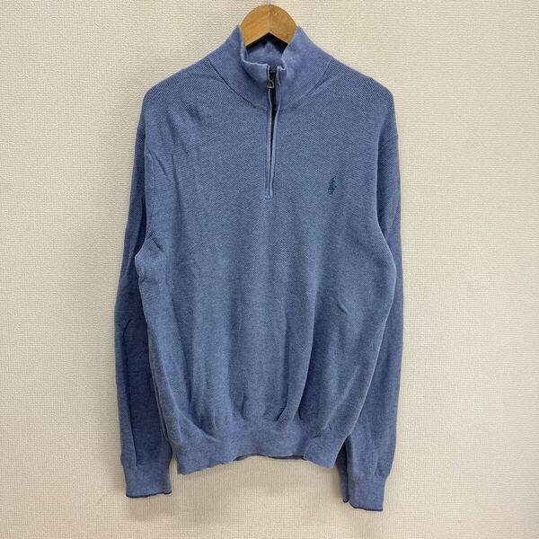 POLO RALPH LAUREN ポロ ラルフローレン ハーフジップ コットンニット セーター プルオーバー L 10126035