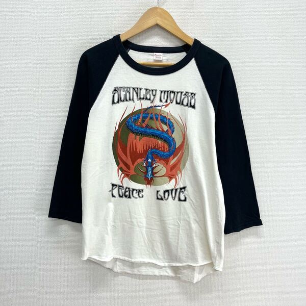 CHESWICK チェスウィック StanleyMouse PEACE LOVE BASEBALL TEE ベースボール ラグランTシャツ 七分袖 M 10126253