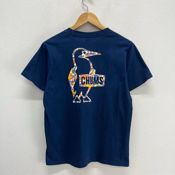 CHUMS チャムス CH11-2222 ブービーロゴオーシャンダイTシャツ ロゴ 半袖Tシャツ レディース L 10126173
