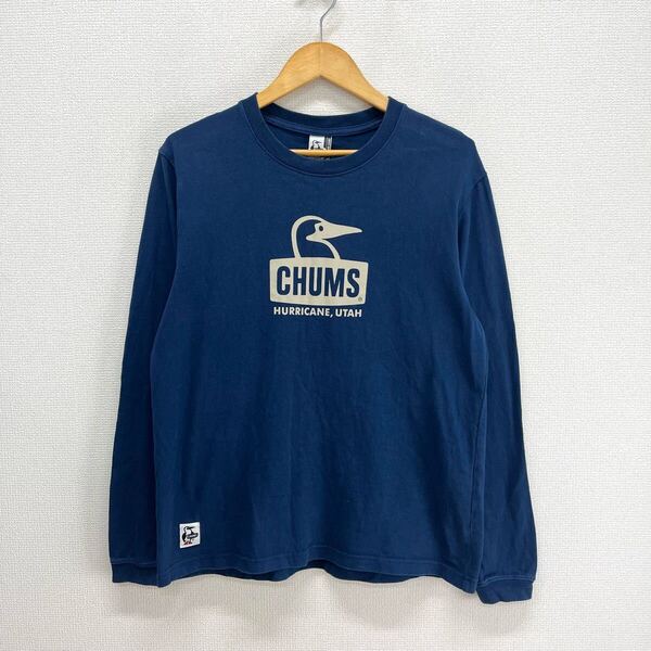 CHUMS チャムス CH01-1895 MENS BOOBY FACE CREW LONG SLEEVE TSHIRT メンズ ブービーフェイス 長袖Tシャツ ロンT ロゴプリント M 10126082