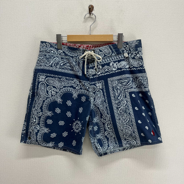 POLO RALPH LAUREN ポロ ラルフローレン ペイズリー バンダナ 総柄 スイムショーツ サーフ ショートパンツ 34 10119369