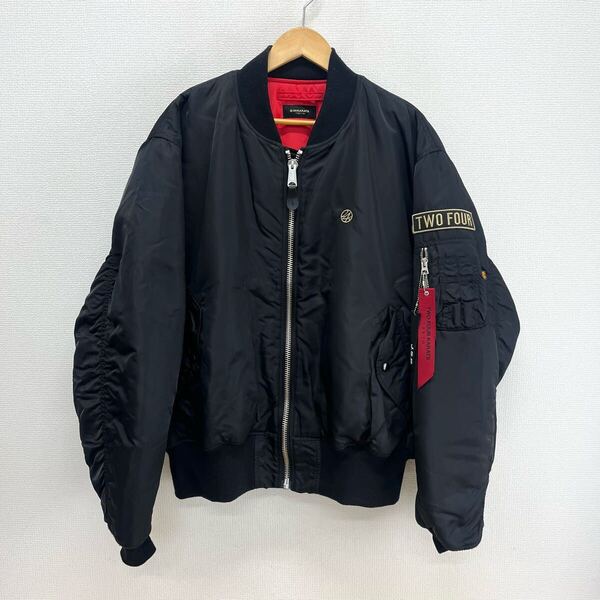 24karats × ALPHA INDUSTRIES 24カラッツ アルファ TA1196-8201 MA-1 リバーシブルフライトジャケット バックロゴ 2XL 10125881