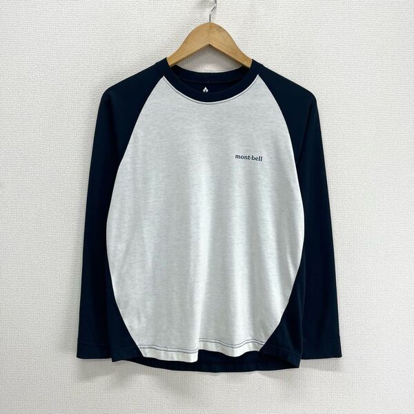 mont-bell モンベル 1114130 ラグラン ロンT 長袖Tシャツ カットソー ロゴ S 10124985