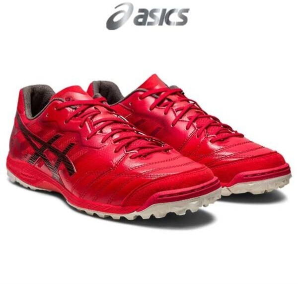 asics アシックス フットサルシューズ DESTAQUE K FF TF CLASSIC RED_BEET JUICE 1111A218ー600 クラシックレッド 新品 未使用 23.0cm