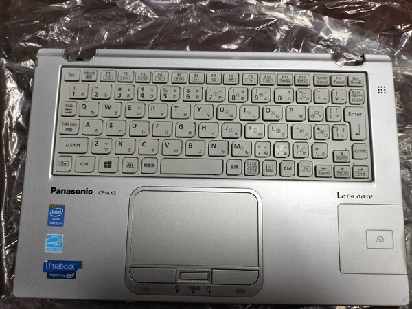キーボード 日本語 Panasonic Let's note CF-AX2 CF-AX3 国内発 パームレスト組付け品 PC部品