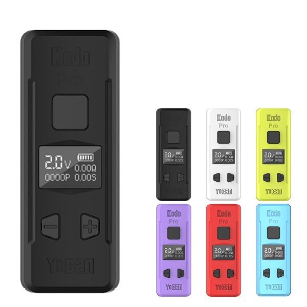 新品 Yocan Kodo Pro 黒 510規格 液晶付き コンパクトバッテリー Vape mini Mod ヴェポライザー 電子タバコ ベイプ 小型